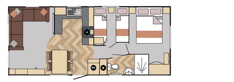 2026 Carnaby Bayview 28ft x 12ft 2 bedroom Static Caravan Holiday Home