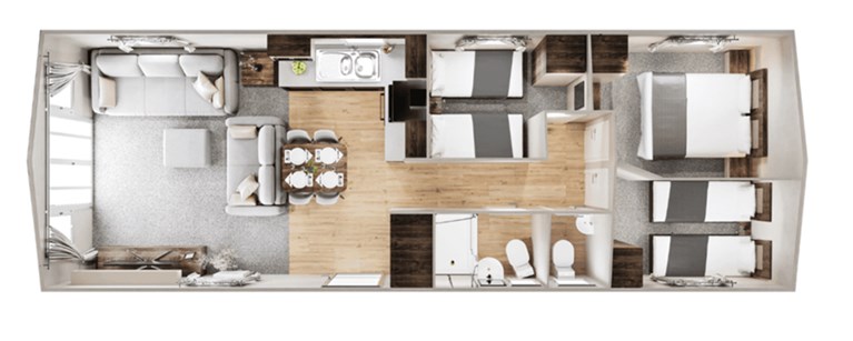 2026 Willerby Malton 37ft x 12ft 3 bedroom Static Caravan Holiday Home