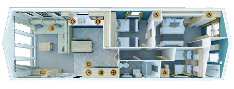 2026 Willerby Gainsborough 43ft x 14ft 3 bedroom Static Caravan Holiday Home