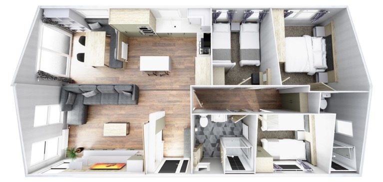 2026 Willerby Mapleton 40ft x 20ft 3 bedroom Static Lodge Holiday Home