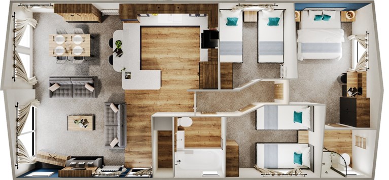 2026 Willerby New Holland 40ft x 20ft 3 bedroom Static Lodge Holiday Home