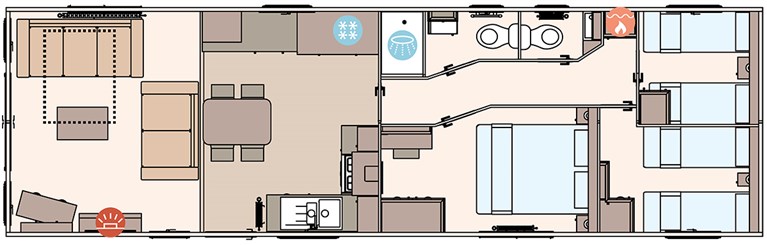 2026 ABI Windermere 40ft x 12ft 3 bedroom Static Caravan Holiday Home
