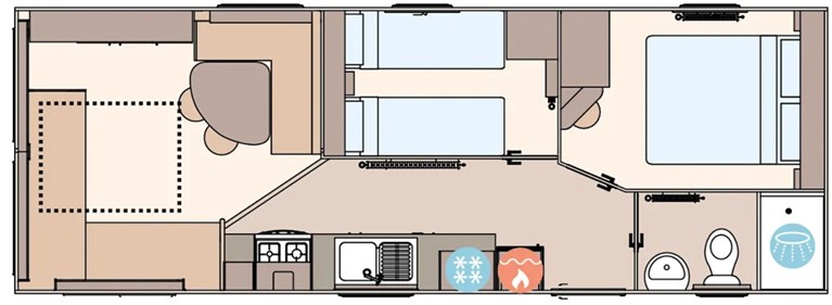 2027 ABI Coworth 28ft x 10ft, 2 bedroom  Static Caravan Holiday Home