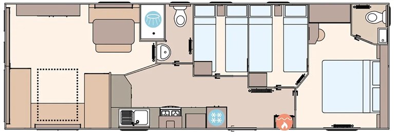 2027 ABI Coworth 36ft x 12ft, 3 bedroom Static Caravan Holiday Home