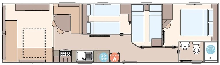 2027 ABI Coworth 36ft x 10ft, 3 bedroom Static Caravan Holiday Home