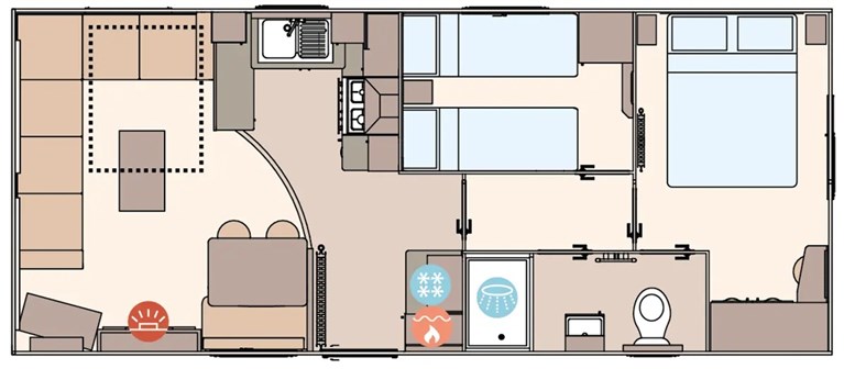 2027 ABI Keswick 28ft x 12ft 2 bedroom Static Caravan Holiday Home