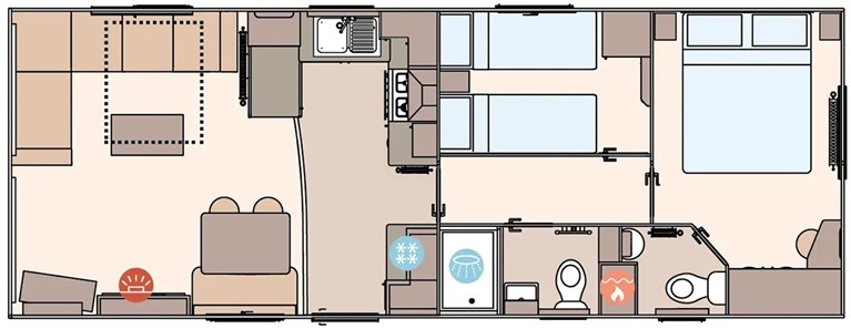 2027 ABI Keswick 32ft x 12ft 2 bedroom Static Caravan Holiday Home