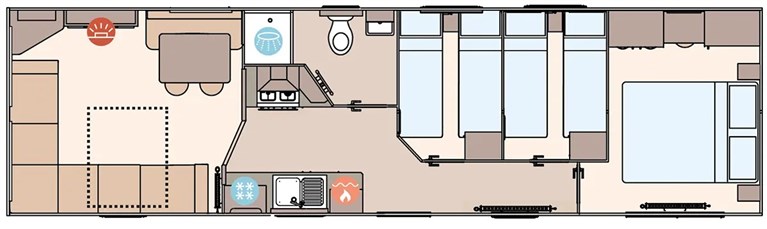 2027 ABI Keswick 36ft x 10ft 3 bedroom Static Caravan Holiday Home
