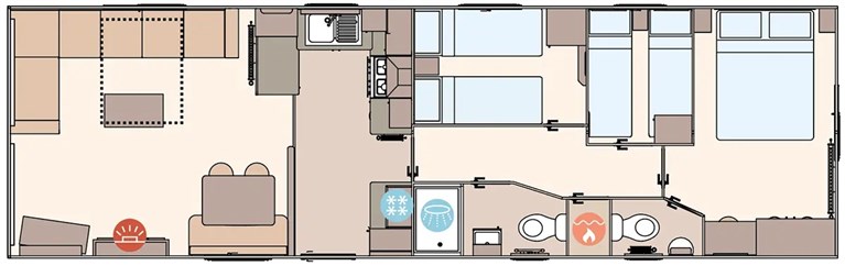 2027 ABI Keswick 39ft x 12ft 3 bedroom Static Caravan Holiday Home
