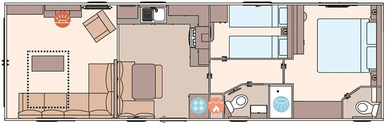 2027 ABI Wimbledon 39ft x 12ft 2 bedroom Static Caravan Holiday Home