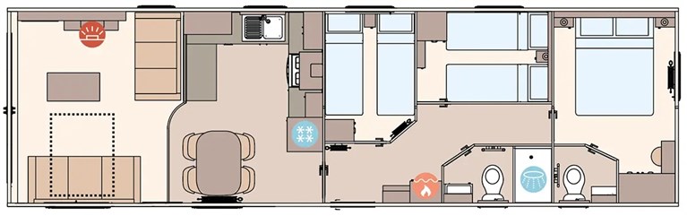 2027 ABI St David 40ft x 12ft 3 bedroom Static Caravan Holiday Home (factory null)
