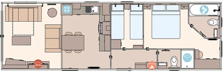 2027 ABI Beverley 39ft x 12ft 2 bedroom Static Caravan Holiday Home