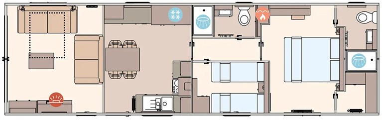 2027 ABI Portofino 40ft x 12ft x 2 Bedroom Static Caravan Holiday Home