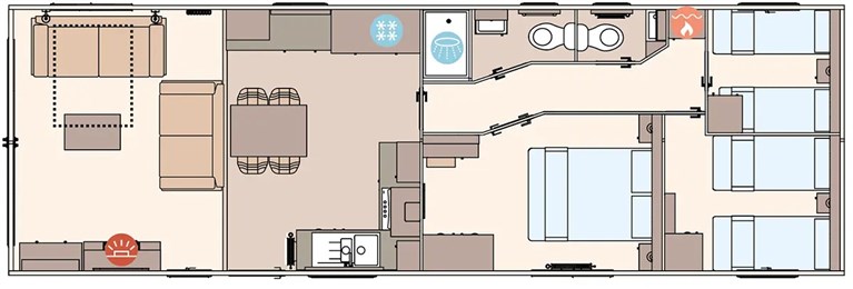 2027 ABI Portofino 40ft x 13ft x 3 Bedroom Static Caravan Holiday Home (factory null)