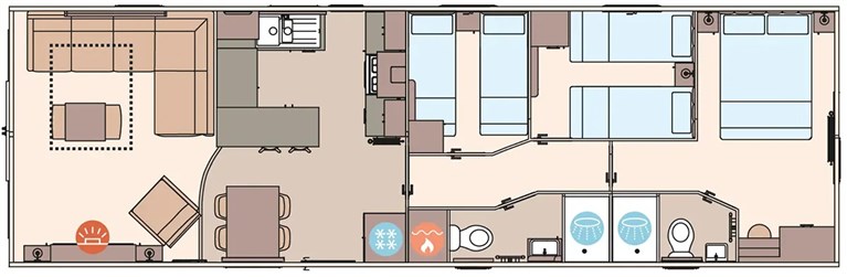 2027 ABI Ambleside 40ft x 13ft x 3 Bedroom Static Caravan Holiday Home