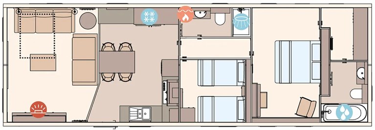 2027 ABI Balmoral 43ft x 14ft x 2 Bedroom  Static Caravan Holiday Home