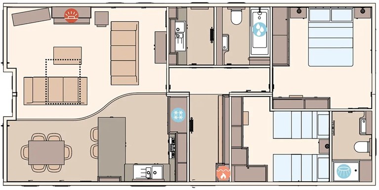 2027 ABI Harrogate 41ft x 20ft x 2 Bedroom Static Caravan Holiday Home