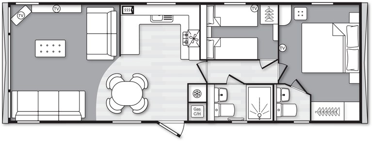 2027 Swift Margeaux 35ft x 12ft 2 bedroom Static Caravan Holiday Home
