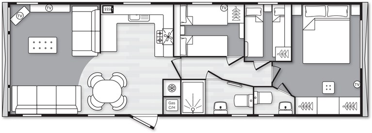 2027 Swift Margeaux 38ft x 12ft 3 bedroom Static Caravan Holiday Home (factory null)