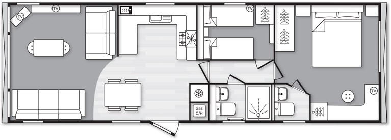 2027 Swift Bordeaux 38ft x 12ft 2 bedroom Static Caravan Holiday Home