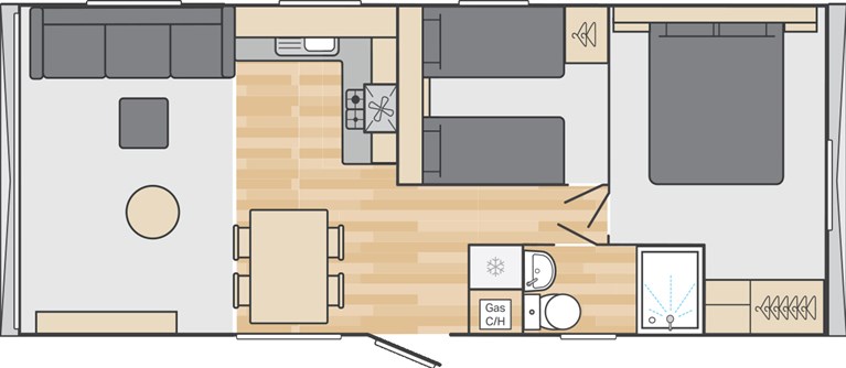 2027 Swift Burgundy 29ft x 12ft 2 bedroom Static Caravan Holiday Home