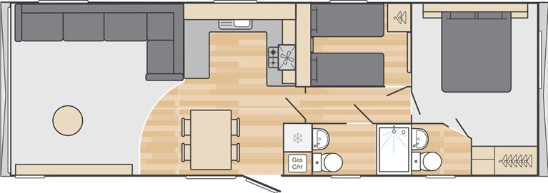 2027 Swift Burgundy 36ft x 12ft 2 bedroom Static Caravan Holiday Home (