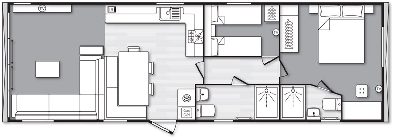 2027 Swift Morlaix Lodge 40ft x 14ft 2 bedroom Static Lodge Holiday Home