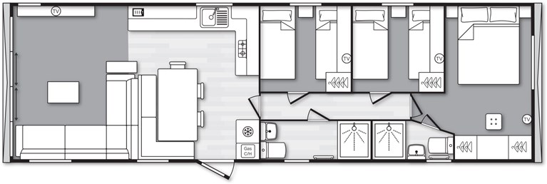 2027 Swift Morlaix Lodge 42ft x 14ft 3 bedroom Static Lodge Holiday Home