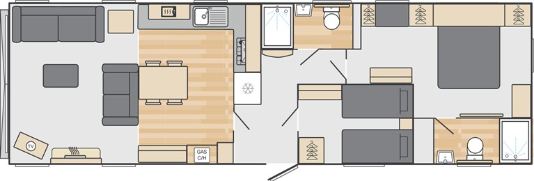 2027 Swift Vendee Lodge 42ft x 13ft 2 bedroom Static Lodge Holiday Home