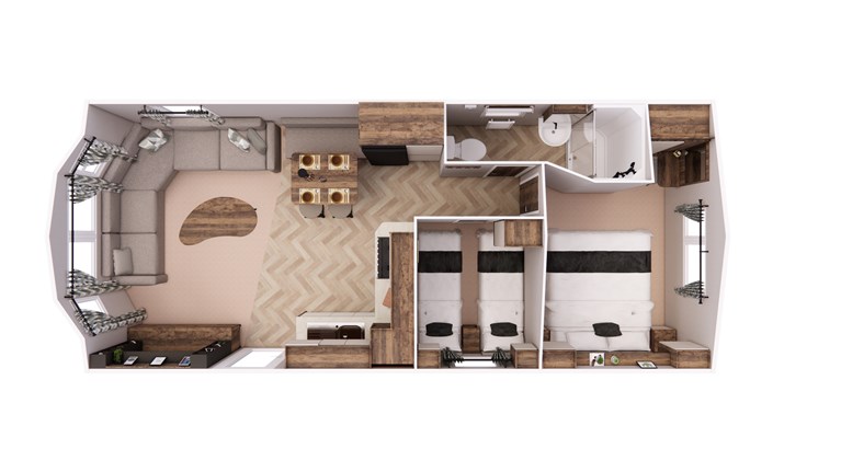 2027 Willerby Leven 28ft x 12ft 2 bedroom Static Caravan Holiday Home