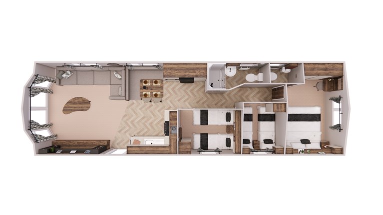 2027 Willerby Leven 40ft x 12ft 3 bedroom Static Caravan Holiday Home