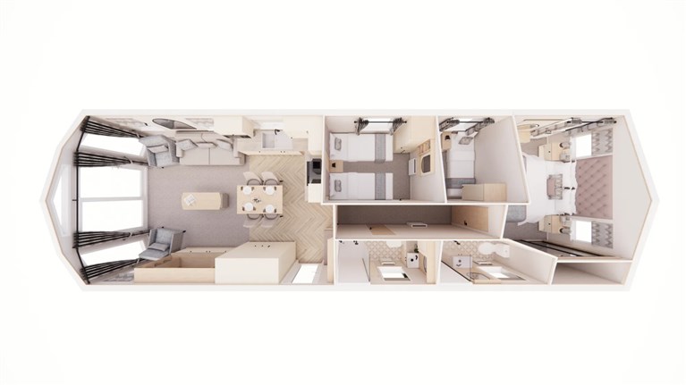 2027 Willerby Aspen 41ft x 13ft 3 bedroom Static Caravan Holiday Home