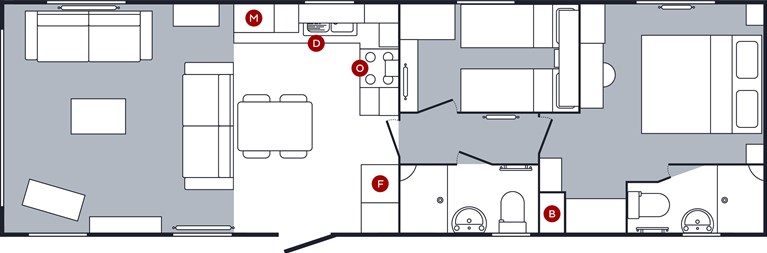 2027 Carnaby Silverdale 39ft x 12ft  2 bedroom Static Caravan Holiday Home