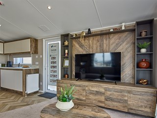 2027 Willerby Leven Static Caravan Holiday Home lounge tv