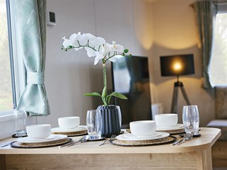 2027 Willerby Ellerton Extra Static Lodge Holiday Home dining area