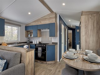 2027 Willerby Ashford Static Caravan Holiday Home dining to kitchen