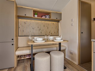 2027 Willerby Rio Static Caravan Holiday Home dining area