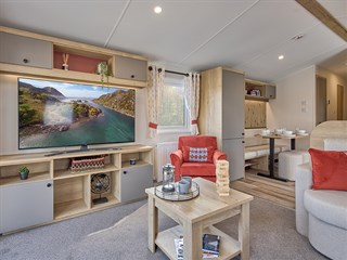 2027 Willerby Rio Static Caravan Holiday Home lounge tv