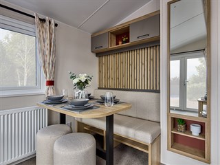 2027 Willerby Rio Access Static Caravan Holiday Home dining area