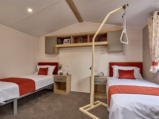 2027 Willerby Rio Access Static Caravan Holiday Home main bedroom