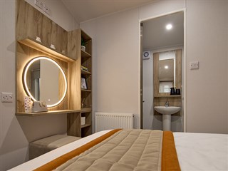 2027 Willerby Buxton Static Caravan Holiday Home main bedroom mirror detail