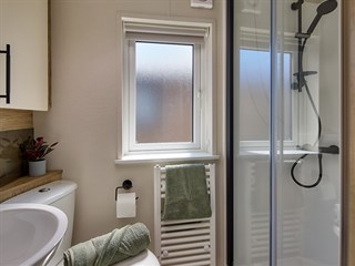 2027 Willerby Woodbridge Static Caravan Holiday Home shower room