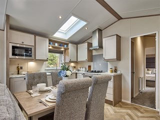 2027 Willerby Sheraton Static Carava#n Holiday Home dining to kitchen