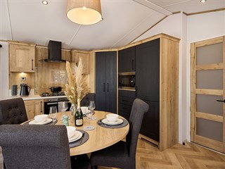 2027 Willerby Dorchester Static Caravan Holiday Home dining area