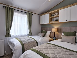 2027 Willerby Dorchester Static Caravan Holiday Home twin bedroom