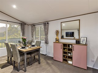 2027 Willerby Boston Static Lodge Holiday Home dining area