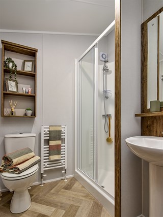 2027 Willerby Boston Static Lodge Holiday Home shower room