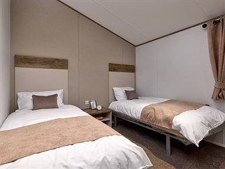 2027 Willerby Boston Static Lodge Holiday Home twin bedroom