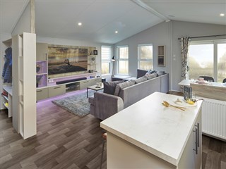 2027 Willerby Mapleton Static Caravan Lodge Home lounge
