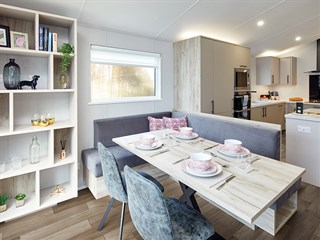 2027 Willerby Mapleton Static Caravan Lodge Home dining room